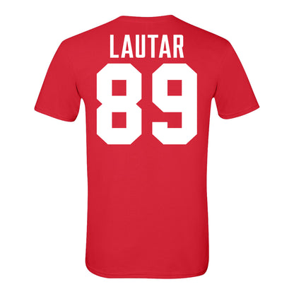 Ohio State Buckeyes #89 Nick Lautar Student Athlete Football T-Shirt - Back