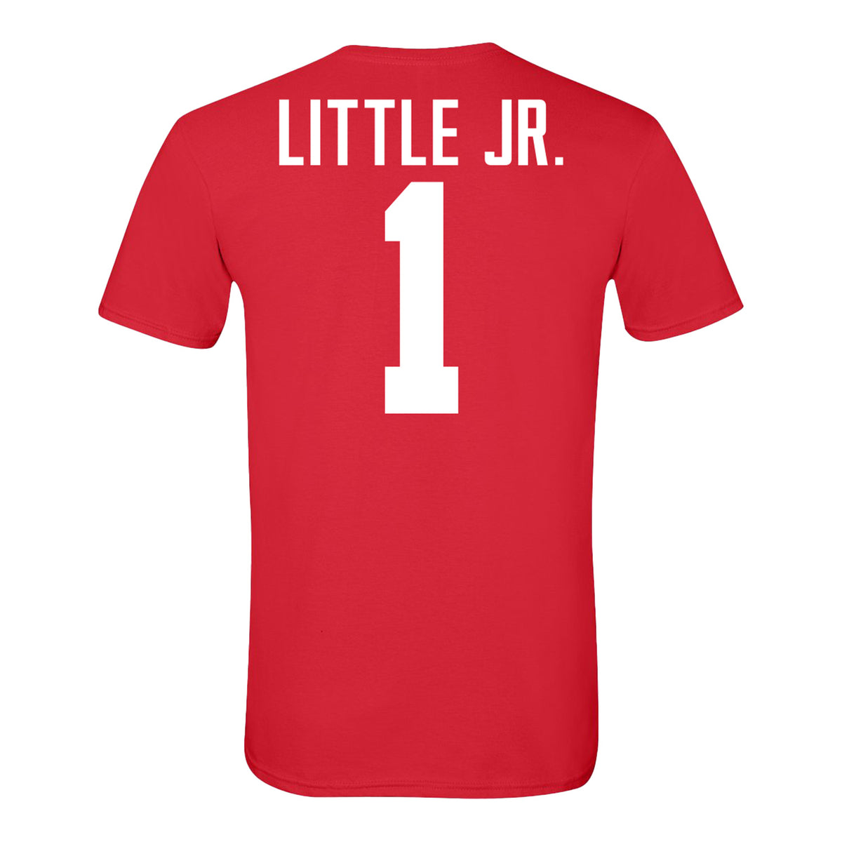 Ohio State Buckeyes #1 Earl Little Jr. Student Athlete Football T-Shirt - Back View