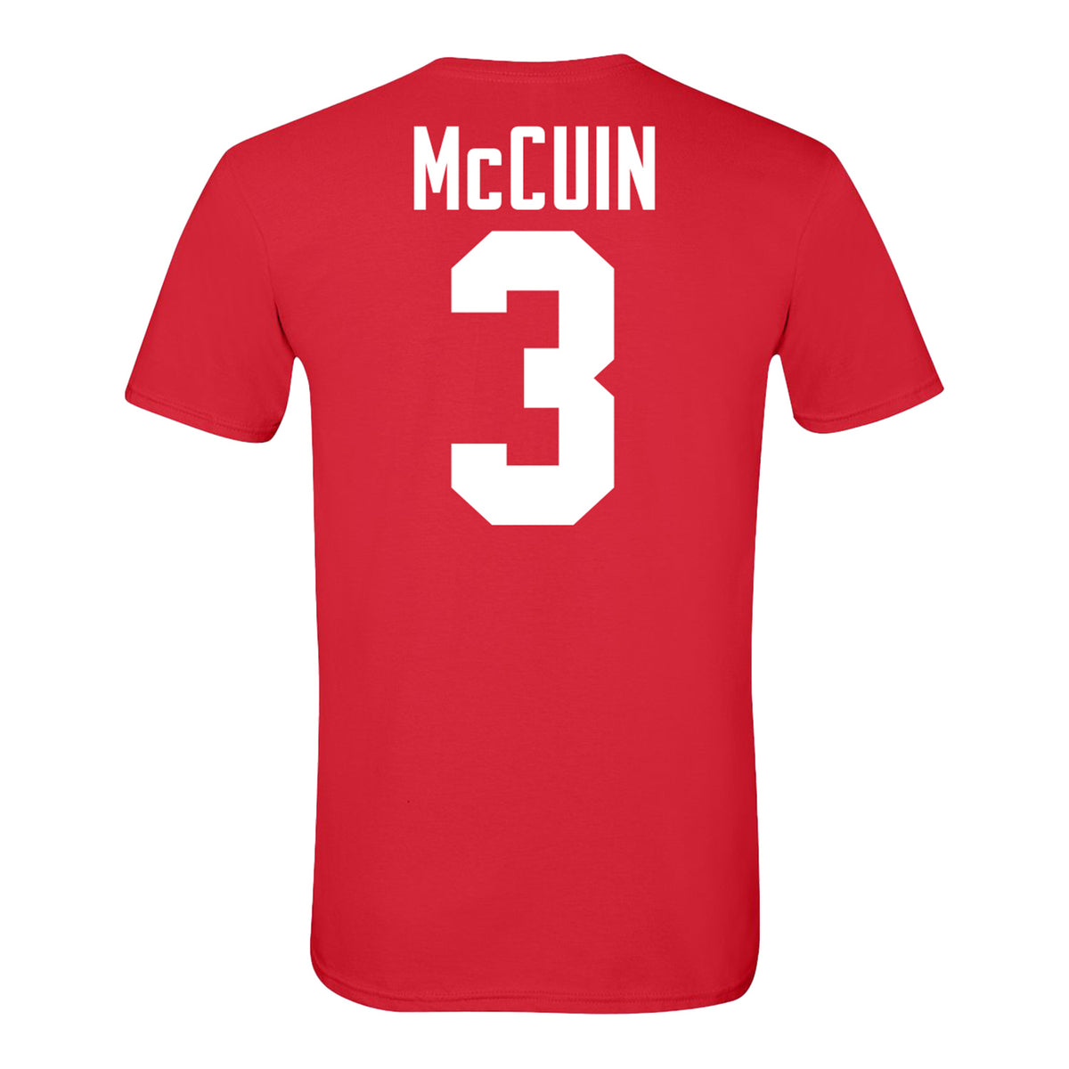 Ohio State Buckeyes #3 Devin McCuin Student Athlete Football T-Shirt - Back View