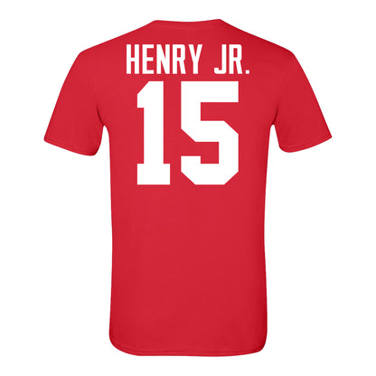 Ohio State Buckeyes #15 Chris Henry Jr. Student Athlete Football T-Shirt - Back View