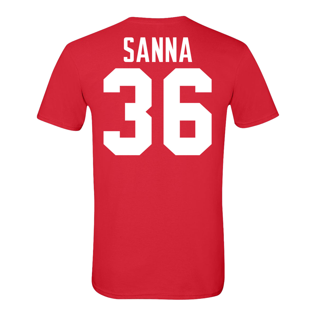 Ohio State Buckeyes #36 CJ Sanna Student Athlete Football T-Shirt - back View