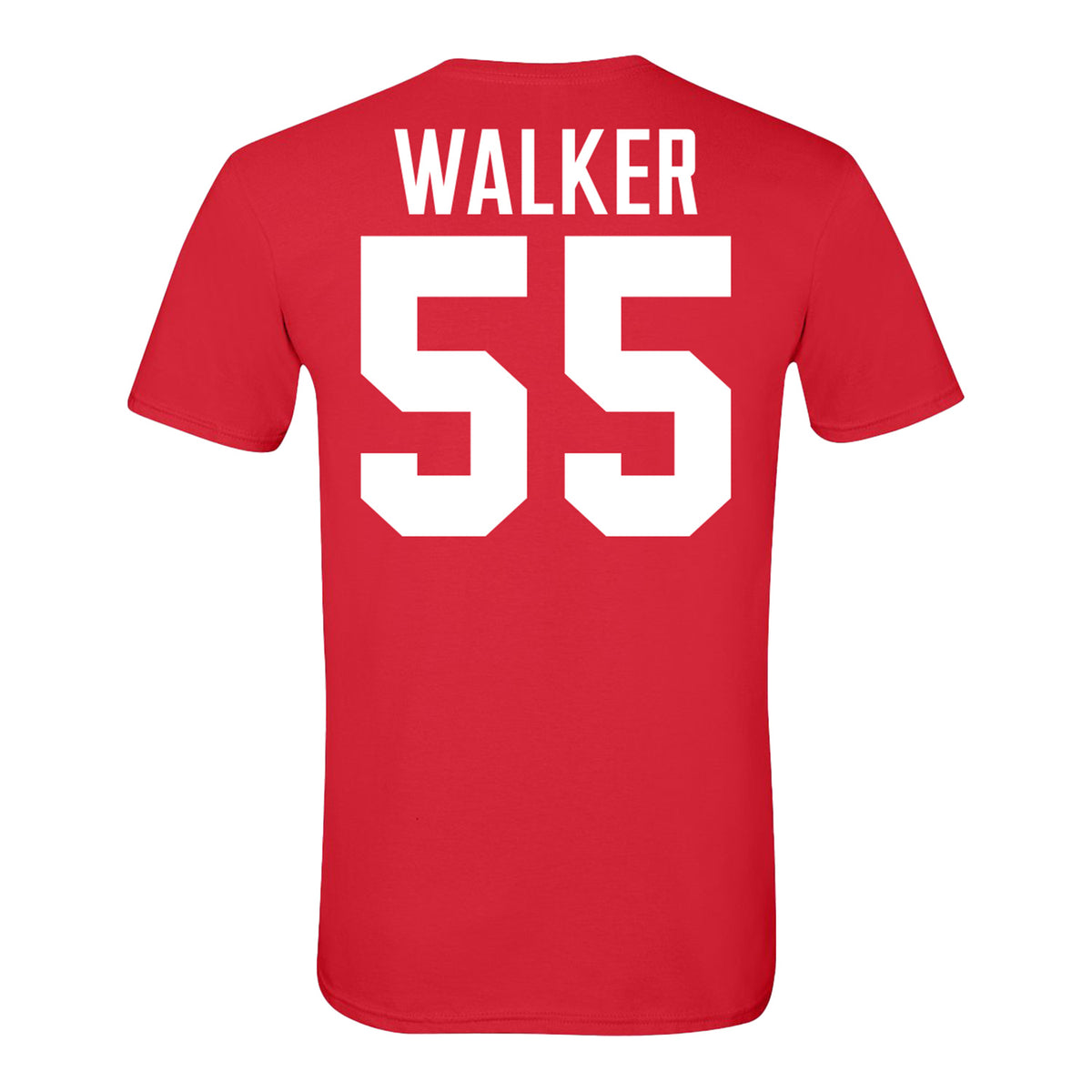 Ohio State Buckeyes #55 John Walker Student Athlete Football T-Shirt - Back View