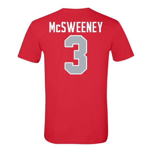 Ohio State Buckeyes Women's Soccer Student Athlete T-Shirt #3 Mia McSweeney