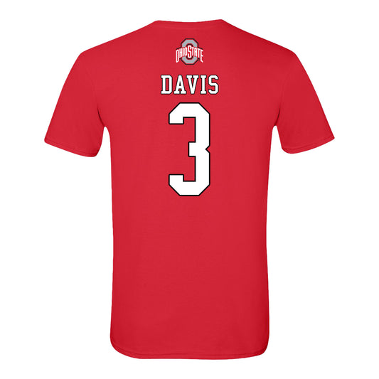 Ohio State Buckeyes Field Hockey Student Athlete T-Shirt #3 Mary Davis