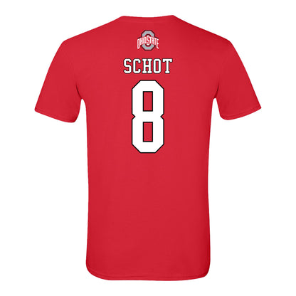 Ohio State Buckeyes Field Hockey Student Athlete T-Shirt #8 Senna Schot