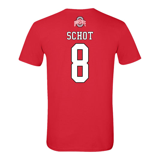 Ohio State Buckeyes Field Hockey Student Athlete T-Shirt #8 Senna Schot