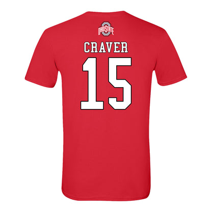 Ohio State Buckeyes Field Hockey Student Athlete T-Shirt #15 Karys Craver