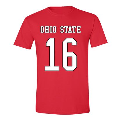 Ohio State Buckeyes Field Hockey Student Athlete T-Shirt #16 Cece Tomaszewski