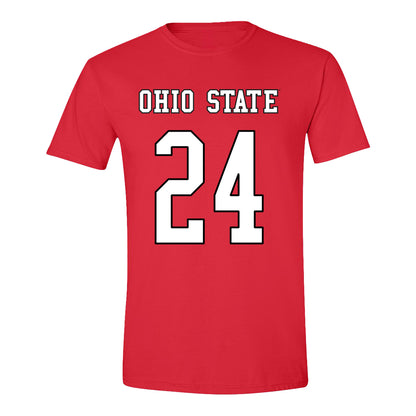 Ohio State Buckeyes Field Hockey Student Athlete T-Shirt #24 Lea Dewan