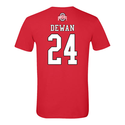 Ohio State Buckeyes Field Hockey Student Athlete T-Shirt #24 Lea Dewan