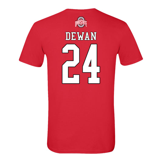 Ohio State Buckeyes Field Hockey Student Athlete T-Shirt #24 Lea Dewan