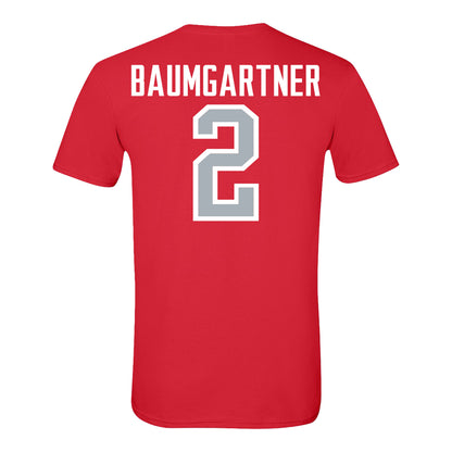 Ohio State Buckeyes Men's Soccer Student Athlete T-Shirt #2 Christian Baumgartner