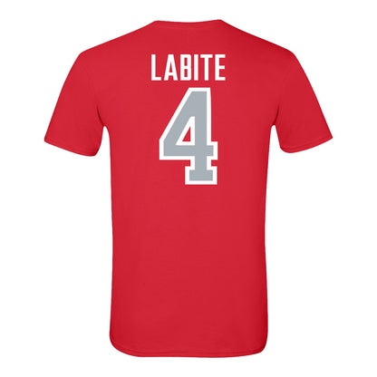 Ohio State Buckeyes Men's Soccer Student Athlete T-Shirt #4 Victor Labite