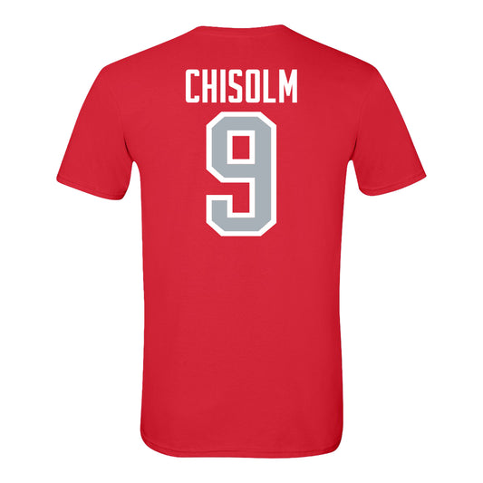 Ohio State Buckeyes Men's Soccer Student Athlete T-Shirt #9 Isaiah Chisolm