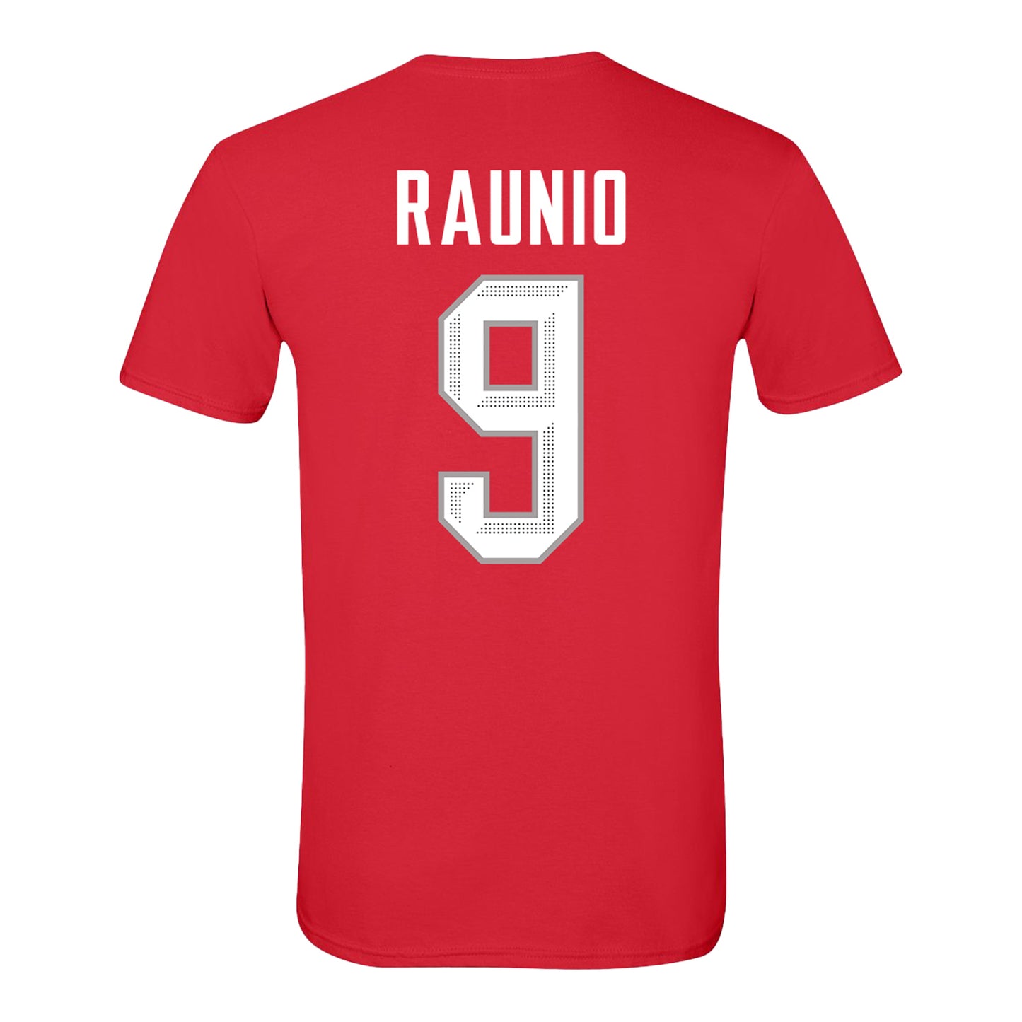 Ohio State Buckeyes Women's Hockey Student Athlete #9 Jenna Raunio T-Shirt - Back View