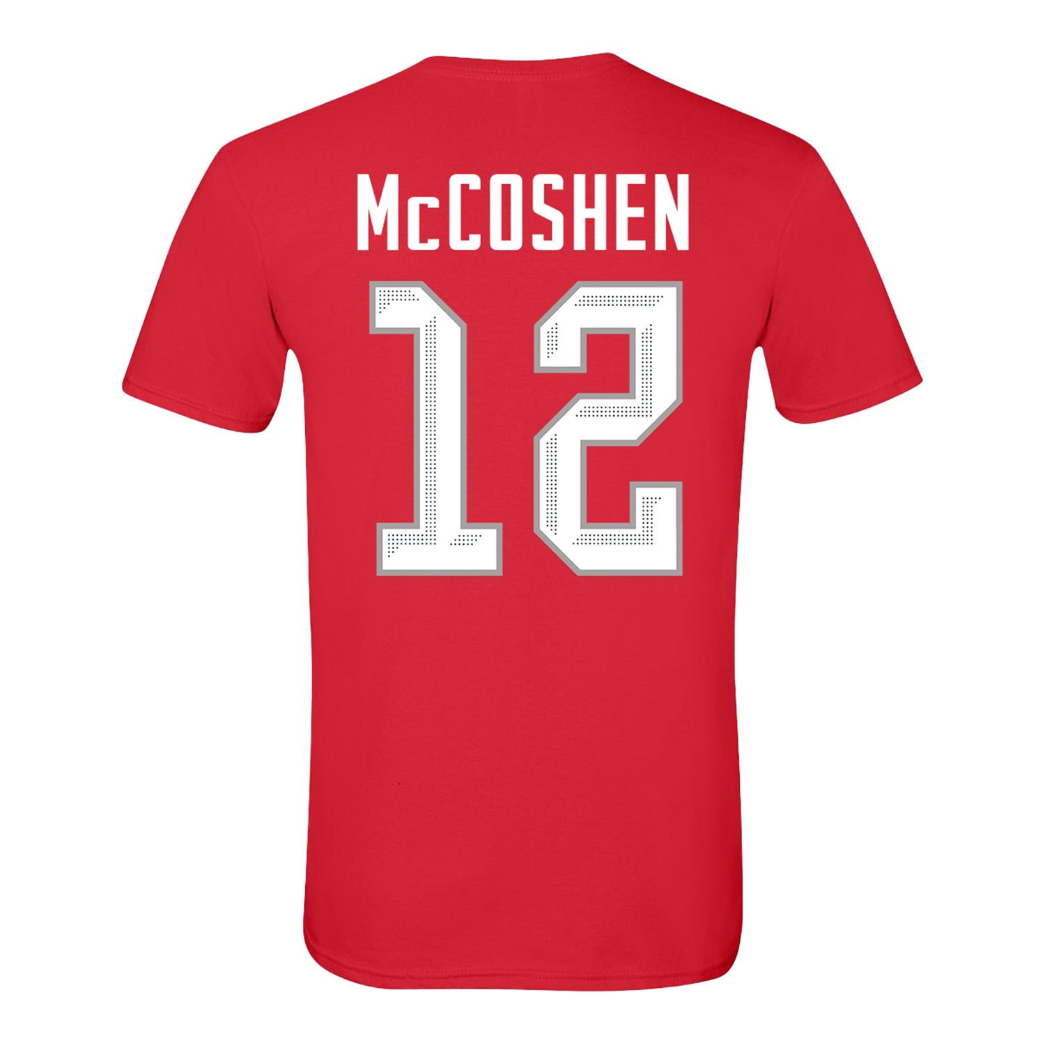 Ohio State Buckeyes Women's Hockey Student Athlete #12 Grace McCoshen T-Shirt - Back View