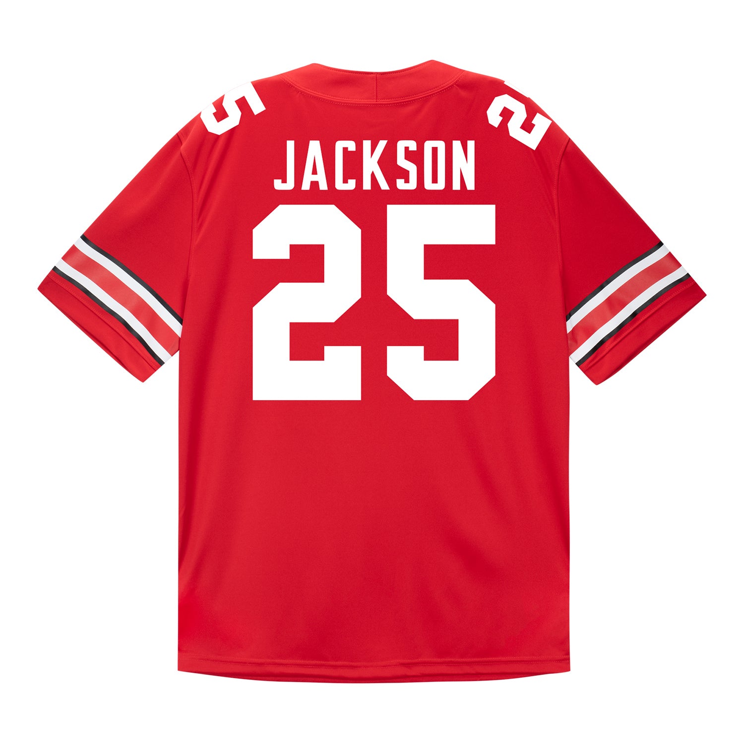 Ohio State Buckeyes Nike #25 Bo Jackson Student Athlete Scarlet Football Jersey In Scarlet - Back View