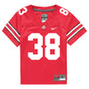 Ohio State Buckeyes Nike #38 Jayden Fielding Student Athlete Scarlet Football Jersey - Front View