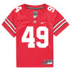 Ohio State Buckeyes Nike #49 Patrick Gurd Student Athlete Scarlet Football Jersey - Front View