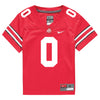 Ohio State Buckeyes Nike #0 Xavier Johnson Student Athlete Scarlet Football Jersey - In Scarlet - Front View