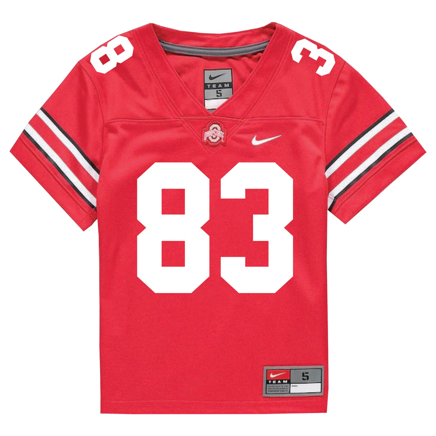 Ohio State Buckeyes Nike #83 Joop Mitchell Student Athlete Scarlet Football Jersey - Front View