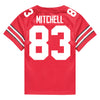 Ohio State Buckeyes Nike #83 Joop Mitchell Student Athlete Scarlet Football Jersey - Back View