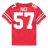 Ohio State Buckeyes Nike #57 Jalen Pace Student Athlete Scarlet Football Jersey