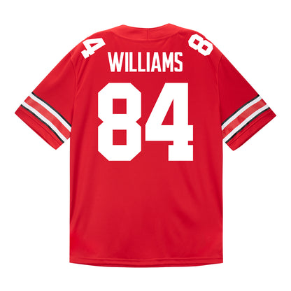 Ohio State Buckeyes Nike #84 Dorian Williams Student Athlete Scarlet Football Jersey - Back View