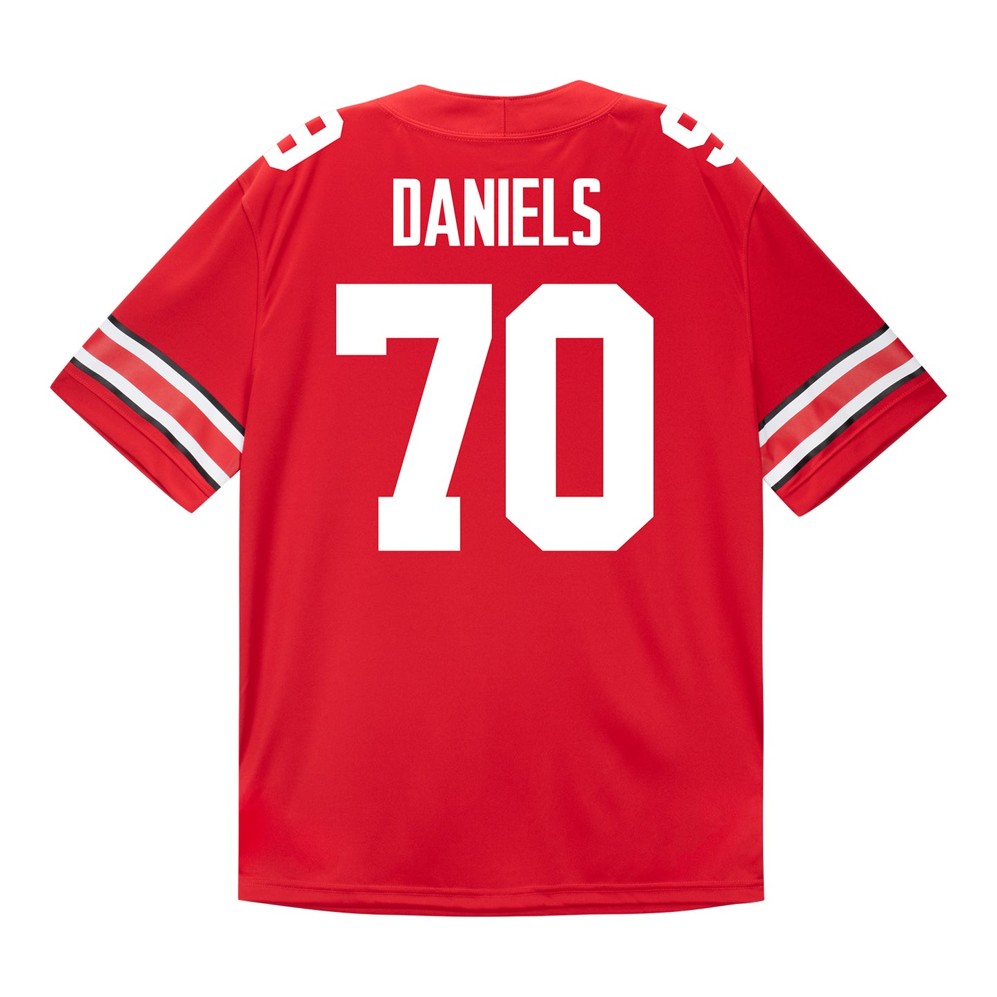 Ohio State Buckeyes Nike #70 Phillip Daniels Student Athlete Scarlet Football Jersey In Scarlet - Back View