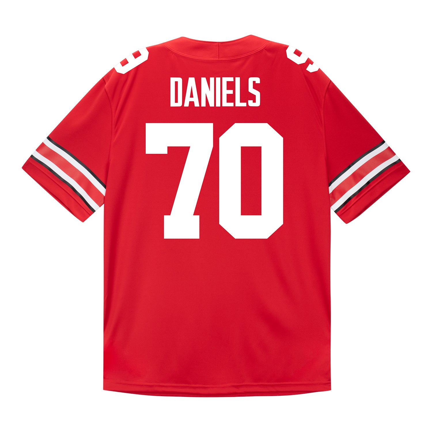 Ohio State Buckeyes Nike #70 Phillip Daniels Student Athlete Scarlet Football Jersey In Scarlet - Back View