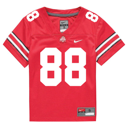 Ohio State Buckeyes Nike #88 Gee Scott Jr. Student Athlete Scarlet Football Jersey - Front View