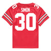 Ohio State Buckeyes Nike #30 Cody Simon Student Athlete Scarlet Football Jersey - Back View