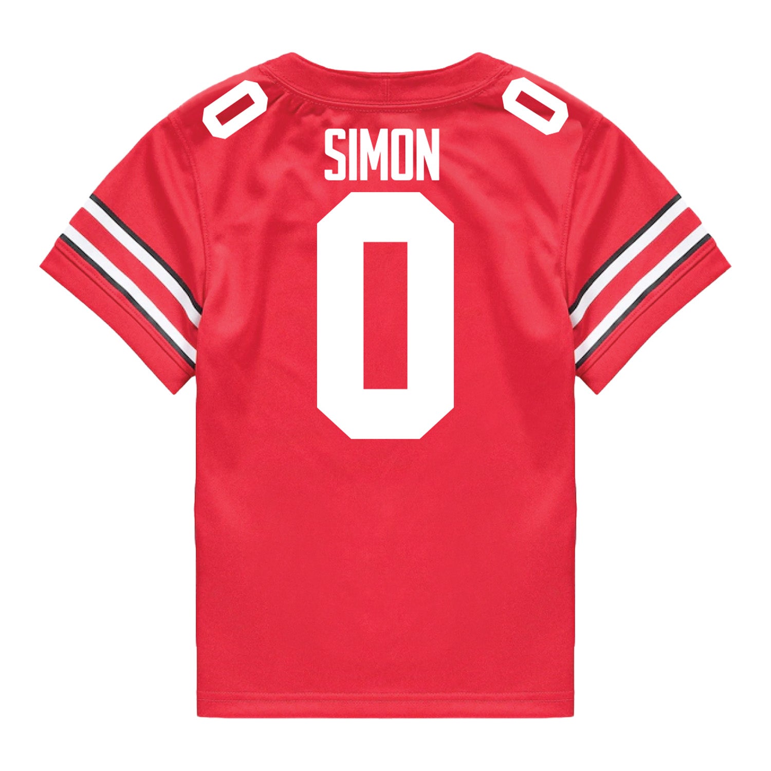 Ohio State Buckeyes Nike #0 Cody Simon Student Athlete Scarlet Football Jersey - Back View