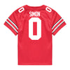 Ohio State Buckeyes Nike #0 Cody Simon Student Athlete Scarlet Football Jersey - Back View