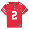 Ohio State Buckeyes Nike #2 Kourt Williams II Student Athlete Scarlet Football Jersey - Front View