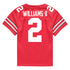 Ohio State Buckeyes Nike #2 Kourt Williams II Student Athlete Scarlet Football Jersey - Back View