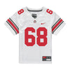 Ohio State Buckeyes Nike #68 George Fitzpatrick Student Athlete White Football Jersey - Front View