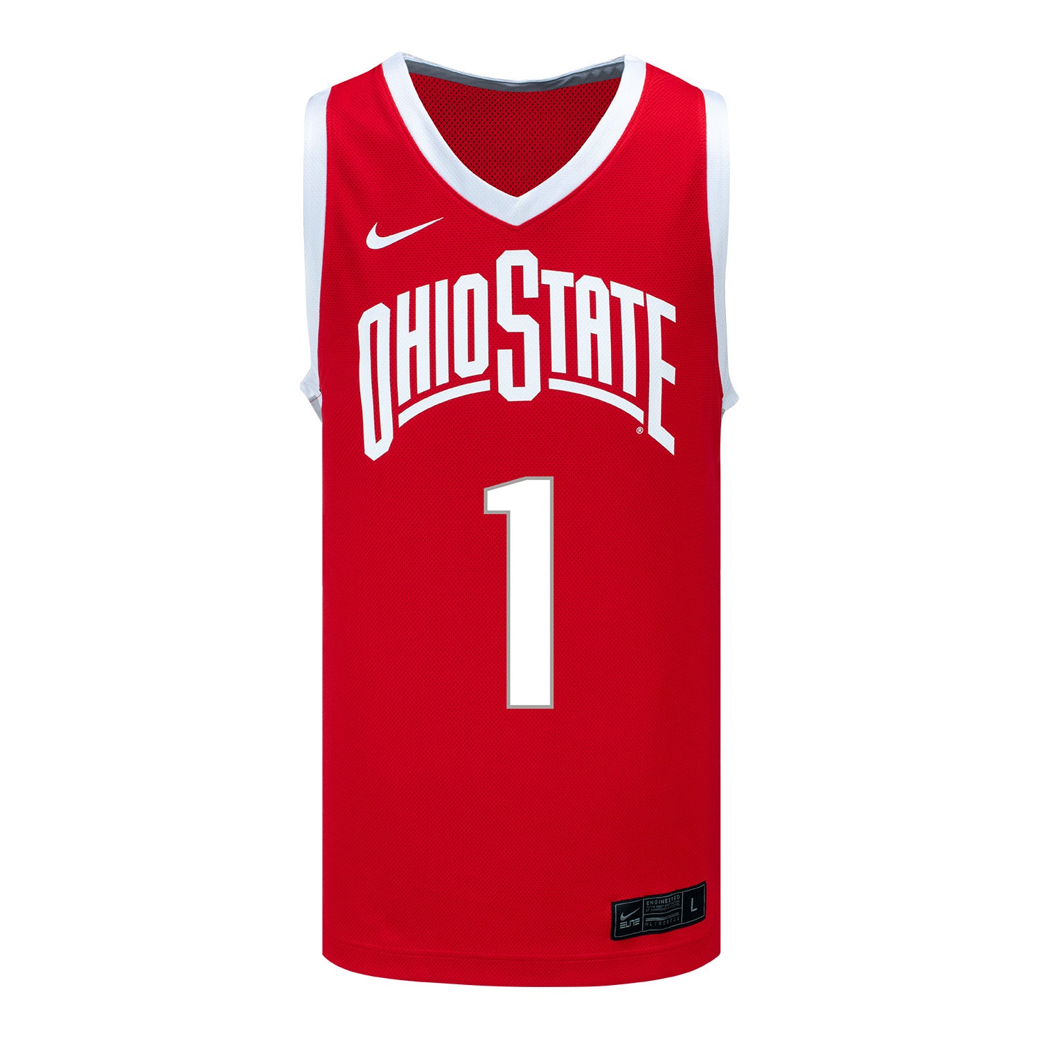 Ohio State Buckeyes Nike Women's Basketball Student Athlete #1 Ajae Petty Scarlet Jersey - Front View