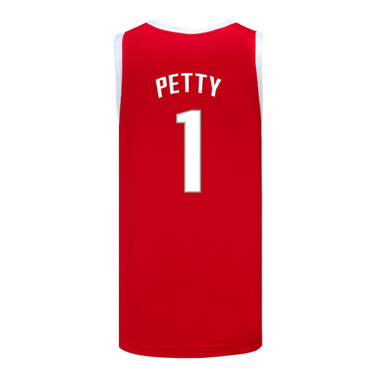 Ohio State Buckeyes Nike Women's Basketball Student Athlete #1 Ajae Petty Scarlet Jersey - Back View