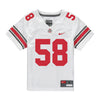 Ohio State Buckeyes Nike #58 Ty Hamilton Student Athlete White Football Jersey - Front View