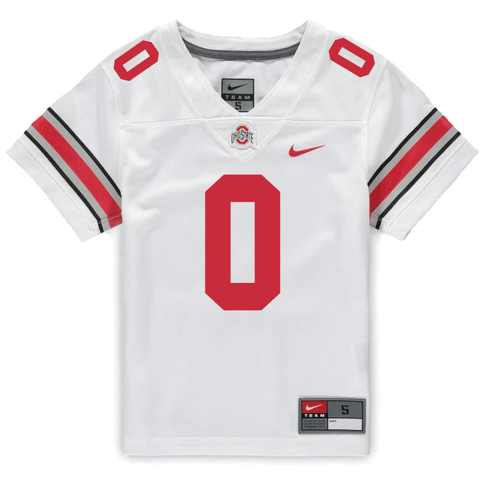 #00 Ohio State Buckeyes Nike Retro Replica Basketball Jersey - White