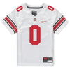 Ohio State Buckeyes Nike #0 Xavier Johnson Student Athlete White Football Jersey - In White -Front View