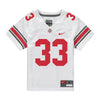 Ohio State Buckeyes Nike #33 Jack Sawyer Student Athlete White Football Jersey - Front View