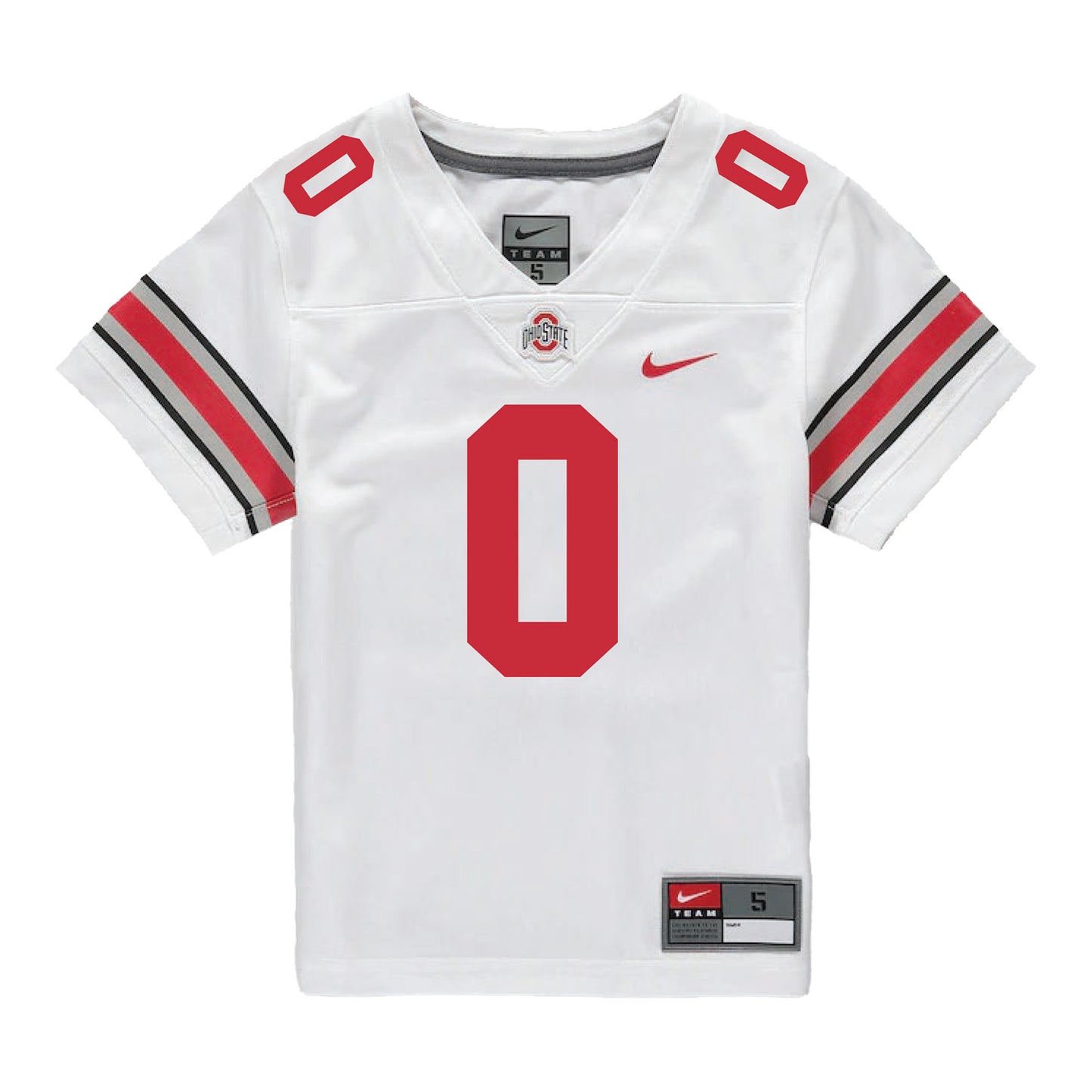 Ohio State Buckeyes Nike #0 Cody Simon Student Athlete White Football Jersey - Front View