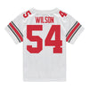 Ohio State Buckeyes Nike #54 Toby Wilson Student Athlete White Football Jersey - Back View