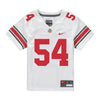 Ohio State Buckeyes Nike #54 Toby Wilson Student Athlete White Football Jersey - Front View