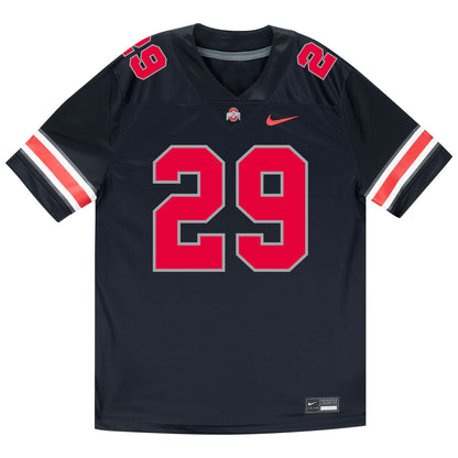 Ohio State Buckeyes Nike #29 Glorien Gough Student Athlete Black Football Jersey - Front View