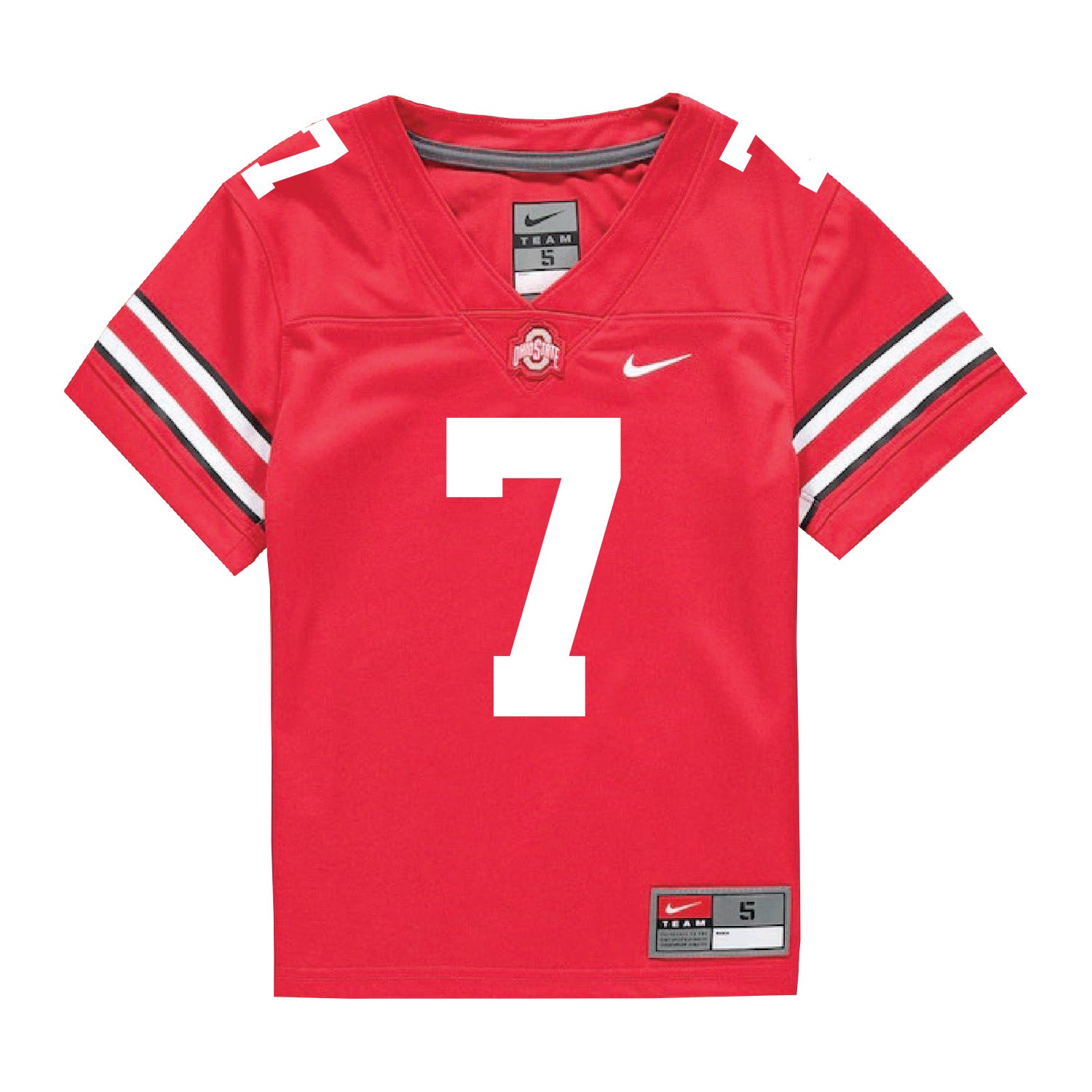 Ohio State Buckeyes Nike #7 Jordan Hancock Student Athlete Scarlet Football Jersey - In Scarlet - Front View