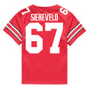 Ohio State Buckeyes Nike #67 Austin Siereveld Student Athlete Scarlet Football Jersey