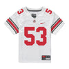 Ohio State Buckeyes Nike #53 Will Smith Jr. Student Athlete White Football Jersey - Front View